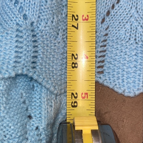 Vtg Womens Cardigan Sweater Medium Cape Shawl Open Weave Design Button USA Lot - Picture 16 of 16